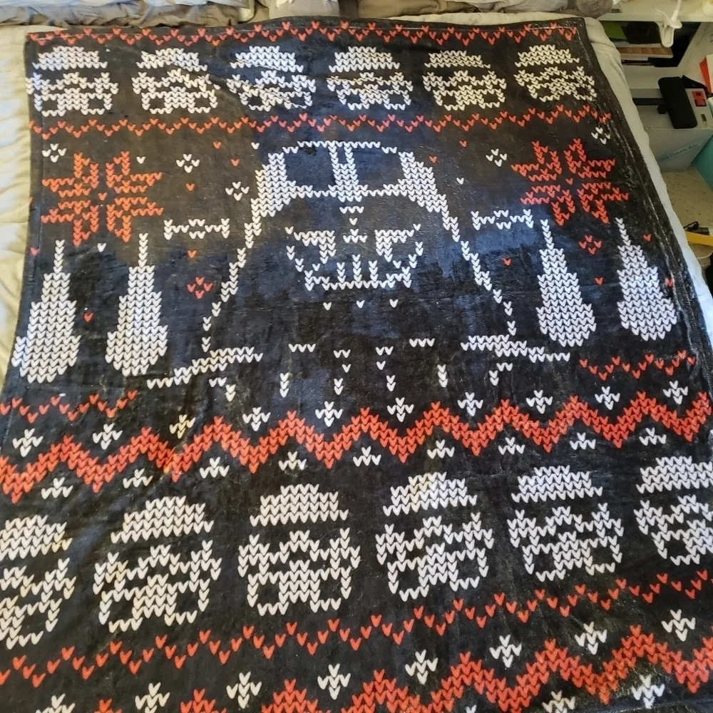 Star wars Christmas sweater blanket